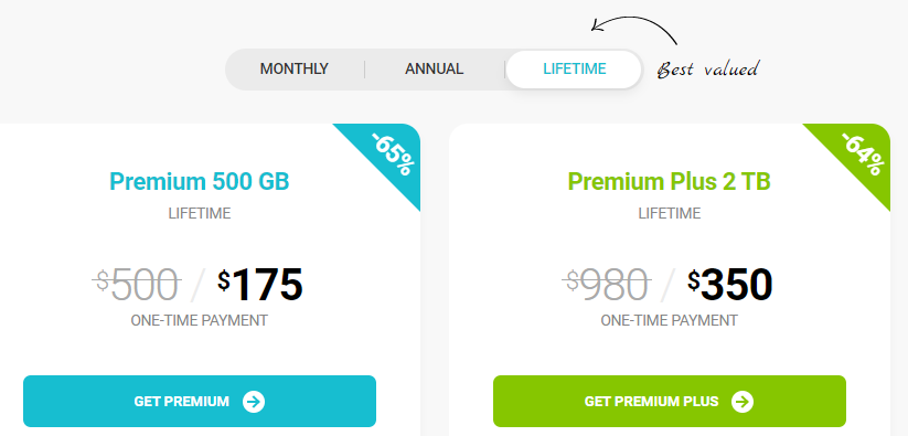 pCloud – The ultimate test of the best online storage - pCloud - individual lifetime prices